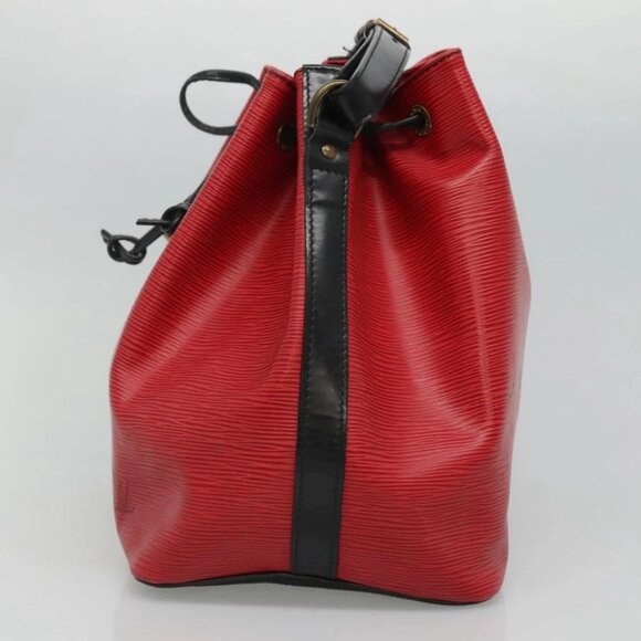 LOUIS VUITTON Epi Petit Noe Shoulder Bag Bicolor Black Red - Picture 4 of 16